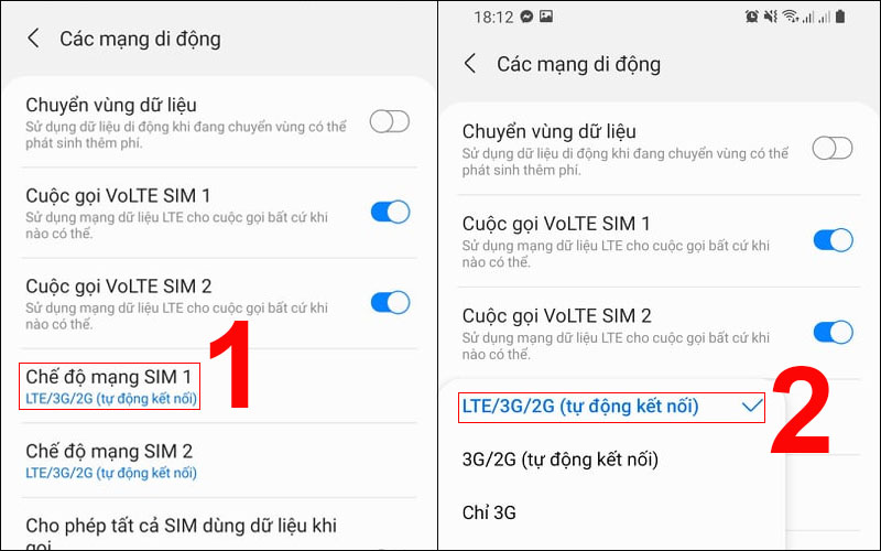 Bật chế độ 4G tr&ecirc;n điện thoại Samsung Galaxy J7, J7 Prime, J7 Pro